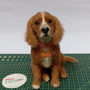 escultura de perros en felting peru misslanudos